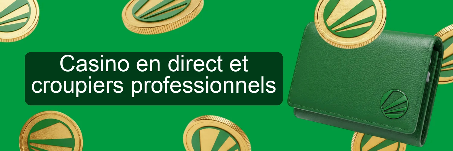 Casino en direct et croupiers professionnels